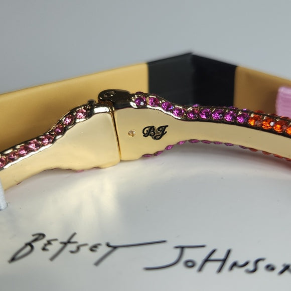 Betsey Johnson Multicolor Crystal Pencil Bracelet New in Box