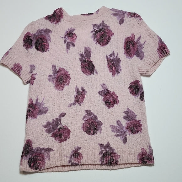 Kate Spade New York Floral Fuzzy Knit Sweater Women's XL