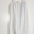 Madewell Striped Linen Blend Apron Midi Dress Women's Size Medium