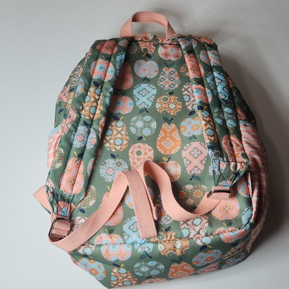 Matilda Jane Girls Floral Backpack Green Coral Ruffle