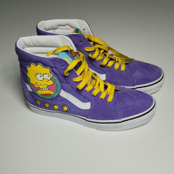 Vans x The Simpsons Lisa Simpson for President Sk8-Hi Shoes Women's 8