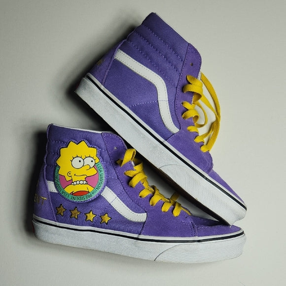 Vans x The Simpsons Lisa Simpson for President Sk8-Hi Shoes Women's 8