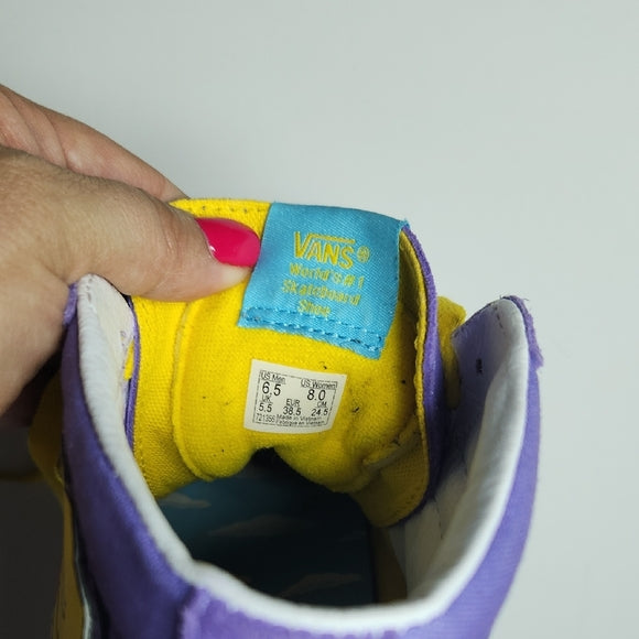 Vans x The Simpsons Lisa Simpson for President Sk8-Hi Shoes Women's 8